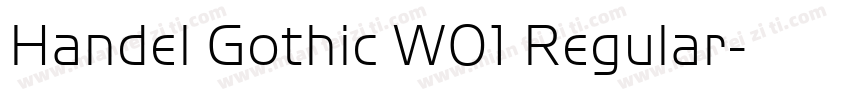 Handel Gothic W01 Regular字体转换